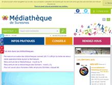 Tablet Screenshot of mediatheque-suresnes.fr